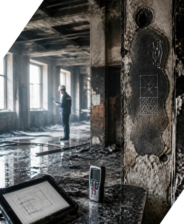 Обследование зданий после пожара в Нововоронеже от 15180 р. | ЭкспертизаРоссия
