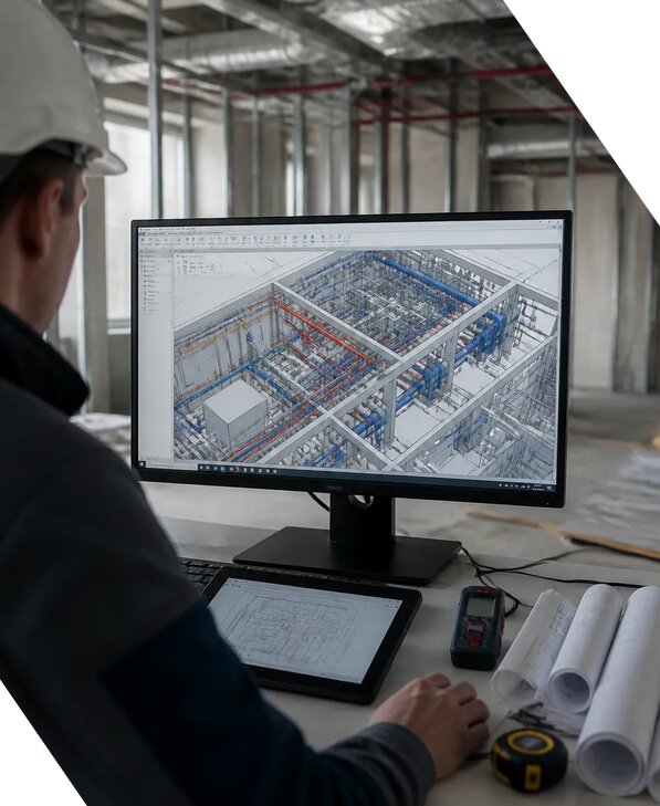 Создание BIM модели инженерных сетей для объектов в Нововоронеже